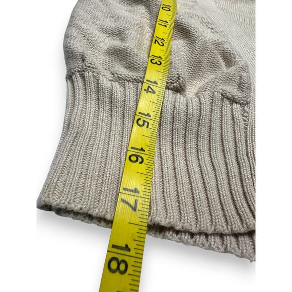 Y2K Charlotte Russe Beige Sleeveless Button-Up Knit Sweater Vest Size Medium - Picture 4 of 6